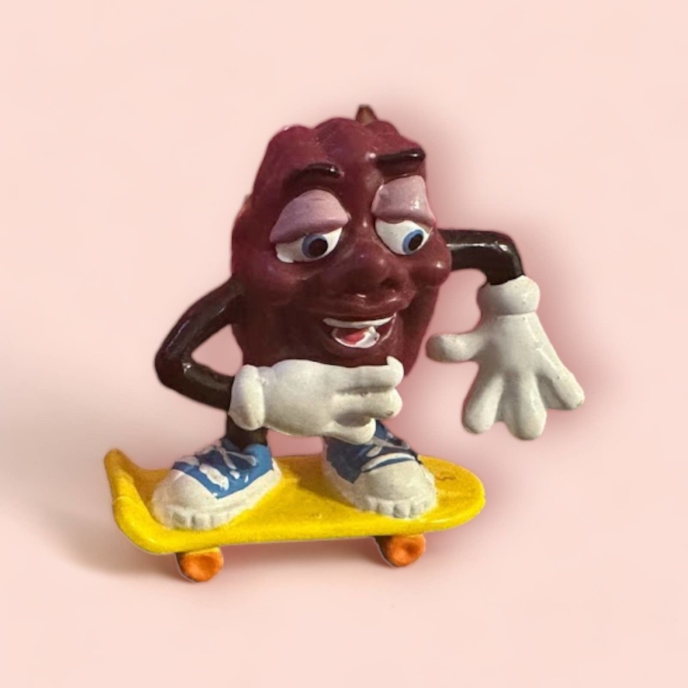 Vintage Hardees California Raisins Skateboarder 1988 Figure